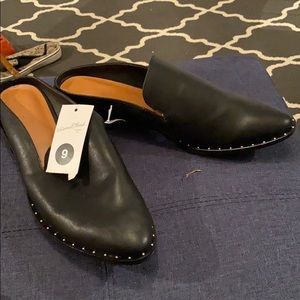 NWT Black Mules